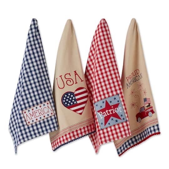 DII&#xAE; Americana Embellished Dishtowel Set